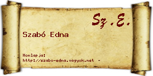 Szabó Edna névjegykártya
